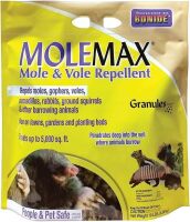 Bonide MOLEMAX Mole & Vole Repellent Granules, 10 lbs. Ready-to-Use, Outdoor Lawn & Garden Mole Control, People & Pet Safe New