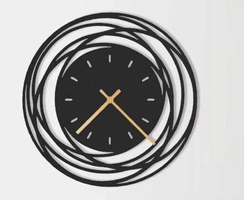 TRADEMARK 24" Metal Wall Clock New In Box $199
