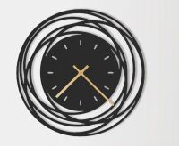 TRADEMARK 24" Metal Wall Clock New In Box $199