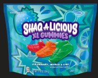 Sour Punch Assorted Flavor Bites Candy - 9 oz / Shaq-A-Licious Xl Gummies Sneakers Fruit Flavored Chewy Candy, Bag 11.8 oz Assorted