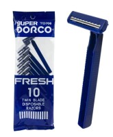 Super Dorco Disposable Twin Blade Razor 10ct New