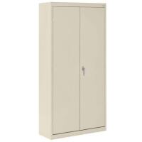 Sandusky Steel Welded/Assembled Storage Cabinet, 4 Adjustable Shelves, 72"H, Putty $499