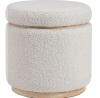 Linon Blanche Natural Storage Ottoman New in Box $299