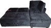 Latitude Run Chasidi L-Shaped Sectional Sofa Bed Pull Out Sleeper Couch With Storage Chaise in Blue Velvet $1999 (See our Picture) - 2
