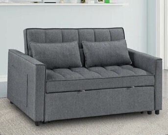 Ebern Designs Omorfo 53.2'' Upholstered Convertible Sleeper Sofa New in Box $899
