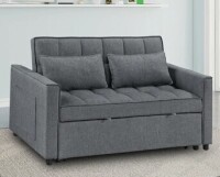 Ebern Designs Omorfo 53.2'' Upholstered Convertible Sleeper Sofa New in Box $899