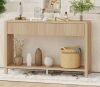 Latitude Run&reg; Guinna 2-Drawer Wood Console Table -Light Walnut $499