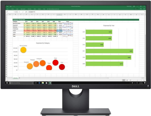 Dell E2318H 23" LED Monitor, 1920 x 1080 Full HD (1080p) @ 60 Hz - IPS - 250 cd/m&sup2; - 1000:1 - 5 ms - VGA, DisplayPort - Black, New in Box $299