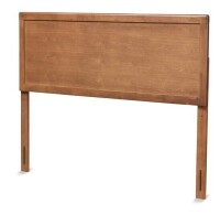 Baxton Studio Full Alan Wood Headboard Walnut - Non-Upholstered, Platform Bed Compatible, Easy Care New In Box $199