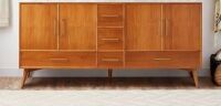 Signature Hardware 72" Novak Double Teak Vanity Cabinet - Teak New in Box $699