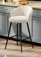 17 Stories Upholstered Counter Stool With Metal Frame New Open Box $399