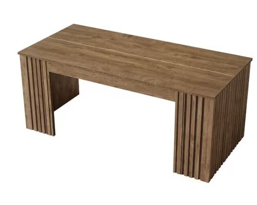 Tribesigns 63 in. Large Rectangle Brown Wood Computer Desk with Storage New in Box $399