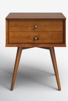 George Oliver Ashlie 2 Drawer Nightstand New in Box $399