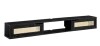 Walker Edison Destin Modern Rattan Flip-Down-Door Wall-Mounted Floating TV Stand for TVs up to 80 Inches, 70 Inch, Black New in Box $299