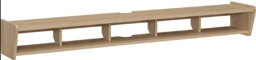 Walker Edison 70" Floating Wall Mounted TV Stand in Coastal Oak Finish New in Box $299