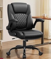 Latitude Run Culler Ergonomic Executive Chair with Headrest Adjustable Arms in Black New in Box $399