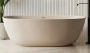 Cpingao Freestanding Tub Solid Surface Stone Resin Soaking Bathtub, Bisque New in Box $1999