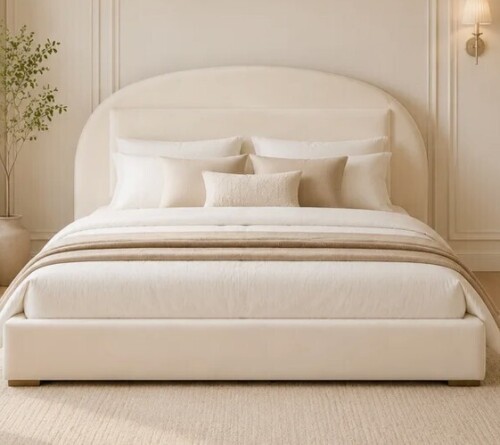 Latitude Run King Theodore Hydraulic Lift Up Storage Upholstered Bed in White New in Box $699
