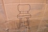George Oliver 30" Swivel Upholstered Bar Stool with Walnut-Finish Bentwood Frame in Black/Walnut New in Box $399 - 2