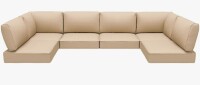 Hokku Designs Outdoor Replacement Cushions for Patio Furniture, Water-Resistant Sofa Cushions for Rattan Wicker Sectional Patio Conversation Sets, 14-Piece Outdoor Couch Cushions Patio Sofa Cushions New In Box $299