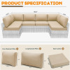 Hokku Designs Outdoor Replacement Cushions for Patio Furniture, Water-Resistant Sofa Cushions for Rattan Wicker Sectional Patio Conversation Sets, 14-Piece Outdoor Couch Cushions Patio Sofa Cushions New In Box $299 - 2
