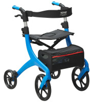 VEVOR Folding Rollator Walker for Seniors and Adults, Lightweight Aluminum Rolling Walker with Seat and Adjustable Handle, 4-Wheel Outdoor Mobility Walker with Spacious Storage Bag, 300LBS Capacity New In Box $299