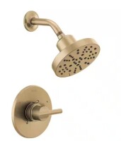 Delta Nicoli Gold Single-Handle 5-Spray Shower Faucet with H2OKinetic Technology in Champagne Bronze (Valve Included) New In Box $399