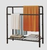 Latitude Run&reg; 3 Tier Metal Towel Rack, Freestanding Towel Holder for Bathroom, Save Space with Storage, Display Rack for Bedroom, Bathroom, Swimming Pool, Black $99