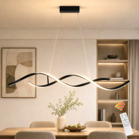 Ivy Bronx Annchen 2 - Light Black LED Kitchen Island Pendant New In Box $299