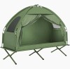 Outsunny Camping Tent Cot, Single Person Folding Cot Combo, Off-Ground Tent, Covered Outdoor Bed with Carry Bag for Hiking, Camping New In Box $199