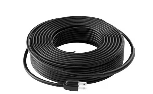 VEVOR 140 ft. Pipe Heat Cable Self-Regulating 5 W/ft. to 8 W/ft. 0.5 in. Heat Tape for Pipes Roof and Ice Prevention New In Box $299