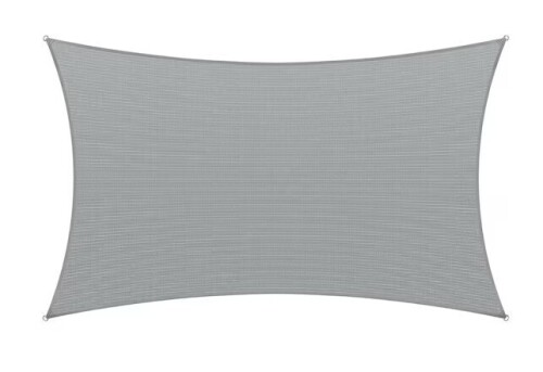 AMGO 16 ft. x 20 ft. Gray Rectangle Shade Sail New In Box $199