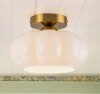 Mercer41 1-Light White Glass Semi Flush Mount New In Box $199