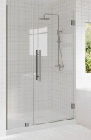 Ibath 47" - 48" W x 72" H Hinged Frameless Shower Door With 5/16" (8mm) Tempered Glass IBTMW4872A-BN New in Box $699