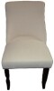 Winston Porter 19" Seat Height Parsons Upholstered Dining Chair, Solid Wood Legs, High Back Fabric Dining Side Chair in Cream New $299 - 2