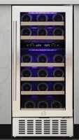Antartic Star 15'' 28 Bottle and 66 Can Freestanding/Built-In Dual Zone Wine Refrigerator & Beverage Cooler New in Box $899