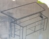 NOBLEWELL Coffee Table Lift Top with Storage Compartment and Separated Open Shelves, Pop Up Coffee Table for Living Room, 39.4in L, Black New in Box $499 - 2