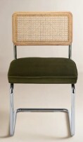 AllModern Walsh Velvet Side Chair in Olive New in Box $499