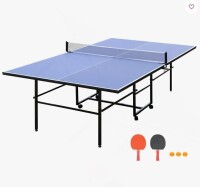 Walton 9Ft Mid-Size Table Tennis Table Foldable & Portable Ping Pong Table Set For Indoor Games With Net, 2 Table Tennis Paddles And 3 Balls New in Box $599