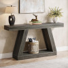 Tribesigns Farmhouse Console Table, 55-Inch Rustic Sofa Table with Storage, Industrial Wooden Entryway Table New in Box $399