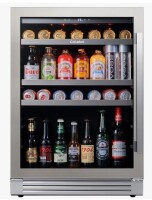 Ca'lefort 24'' Built-in Beverage Refrigerators & Coolers- 220 Cans Refrigerator Beverage Center Beer Cooler With Led Light And Adjustable Shelves New in Box $999