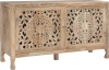 Powell Heidi Natural Carved Cabinet New $1699
