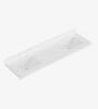 Ariel 73 Inch Pure White Quartz Bathroom Vanity Countertop With Undermount Rectangle Double Sink And Includes Backsplash New in Box $999