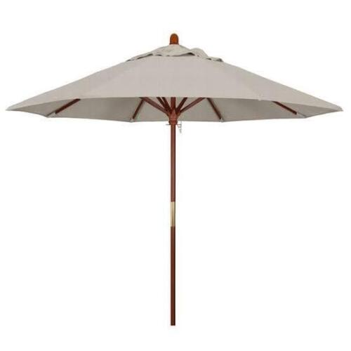 California Umbrella Grove Series 9 ft Commercial Grade Patio umbrella With Hardwood Pole With Push Lift New Shelf Pull $799