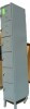 HALLOWELL Box Locker: 12 in x 18 in x 78 in, 6 Tiers, 1 Units Wide, Louvered, Padlock Hasp, Gray $599 - 2