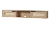 Walker Edison Hamkke 58" Faux Rattan TV Stand (HAMMF2FCO) in Coastal Oak New in Box $299