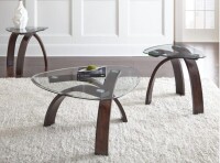 Steve Silver Pitman 3 Piece Table Set in Merlot Cherry IM3500T;IM3500B (2 Boxes) new in Box $499