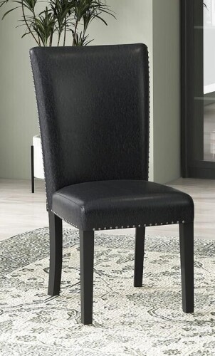 Homsof Upholstered Dining Chair -Black New In Box $299