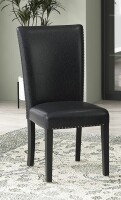 Homsof Upholstered Dining Chair -Black New In Box $299