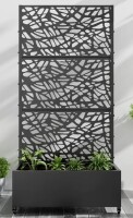 Latitude Run&reg; Eurel Metal Planter Box with Wheels, 72" H x 35" W x 16" D New In Box $299